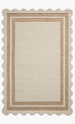 Scottie Wool Rug|Ivory/Rust 5' x 7'5"