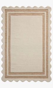 Scottie Wool Rug|Ivory/Rust 5' x 7'5