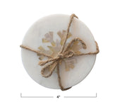 Snowflake Inlay Marble Coasters