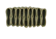 Stoneware Vase w/9 Sections, Green