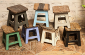 Natural Wood Stool