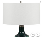 Scouts Glaze Ceramic Lamp | Teal