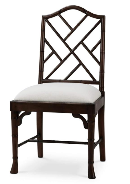 Bamboo Dining Chair | Walnut | Arctic White*