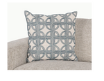 Elea Throw Pillow 22" | Ivory/Navy