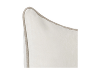 Heirloom Velvet Kidney Pillow | Ivory