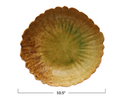 Stoneware Platter w/Scalloped Edges