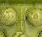 Terra-cotta Hobnail Footed Vase | Green