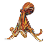 Handmade Art Glass Octopus