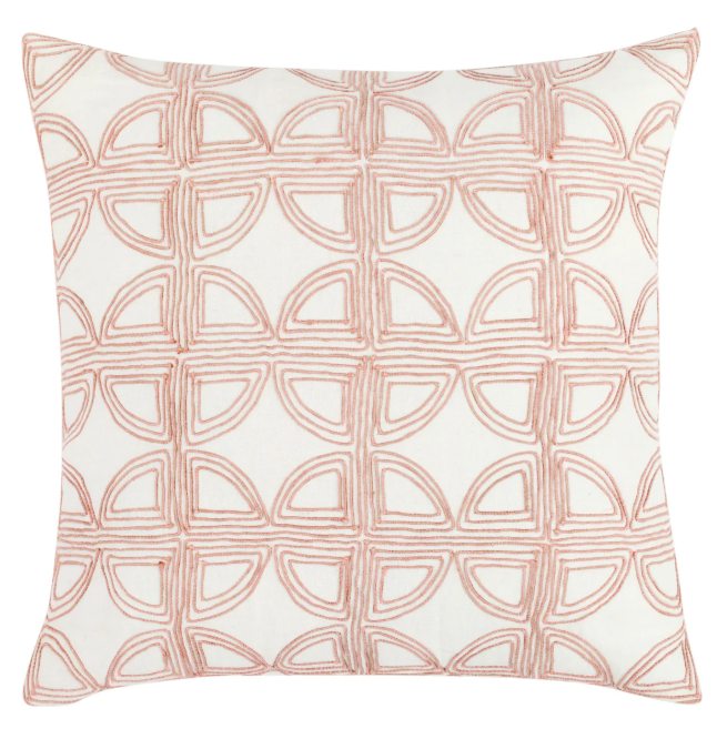 Elea 22" Pillow | Ivory/Blush