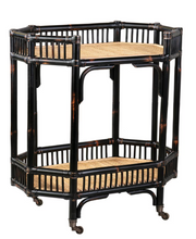 Wren Rattan Cart | Black