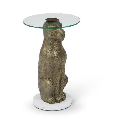Martini Side Table | Antique Brass