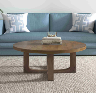 Round Brown Coffee Table