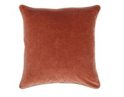 Heirloom Velvet Throw Pillow | Terra Cotta