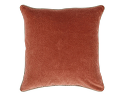 Heirloom Velvet Throw Pillow | Terra Cotta
