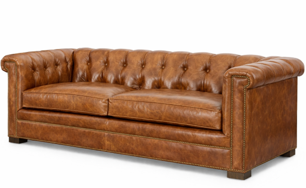 McGee Leather Sofa | Brompton Tobacoo
