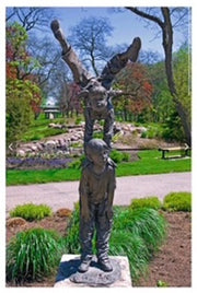 Acrobat Kids Bronze Park Sculpture