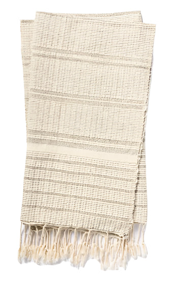 Kase Natural | Grey Throw
