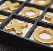 Tic-Tac-Glow Sculpture | Black/Gold/White