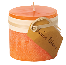 Tangerine 3.25" Timber Pillar Candle