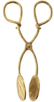 Brass Leaf Tongs