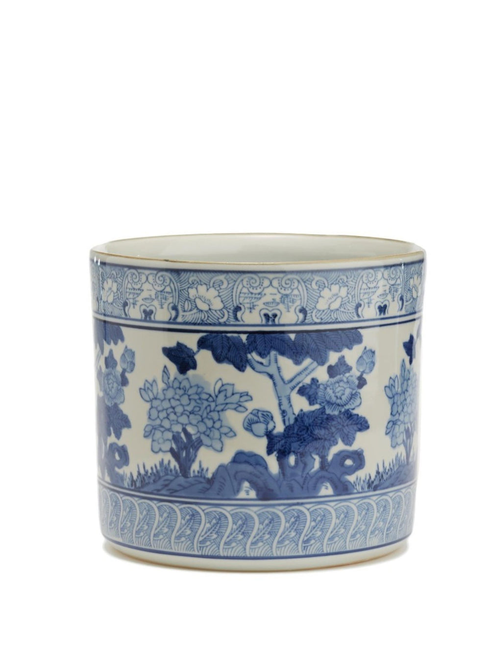 Porcelain Planter | Blue & White | 7 x 8