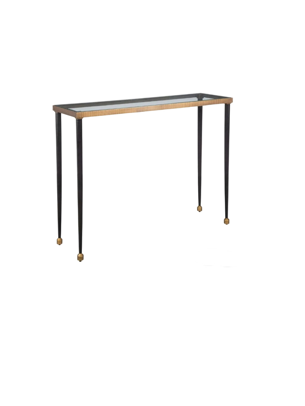 Stiletto Console Table | Black & Gold | 40 W X 32 H X 12