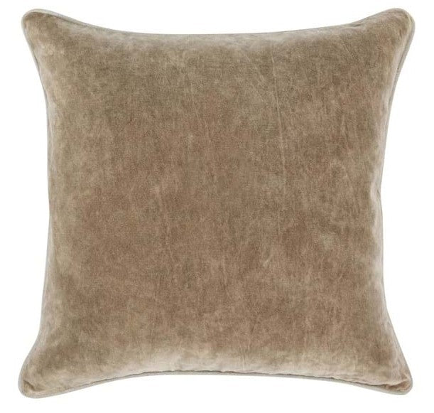 Heirloom Velvet 22" Pillow | Wheat