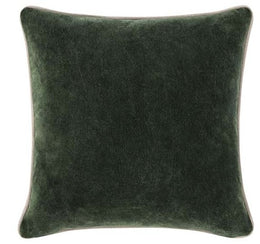 Heirloom Velvet Throw Pillow | Forest Green