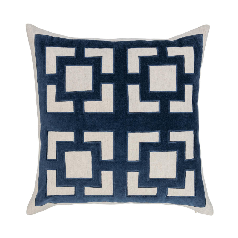 Corbin Throw Pillow | Navy | 22 x 22