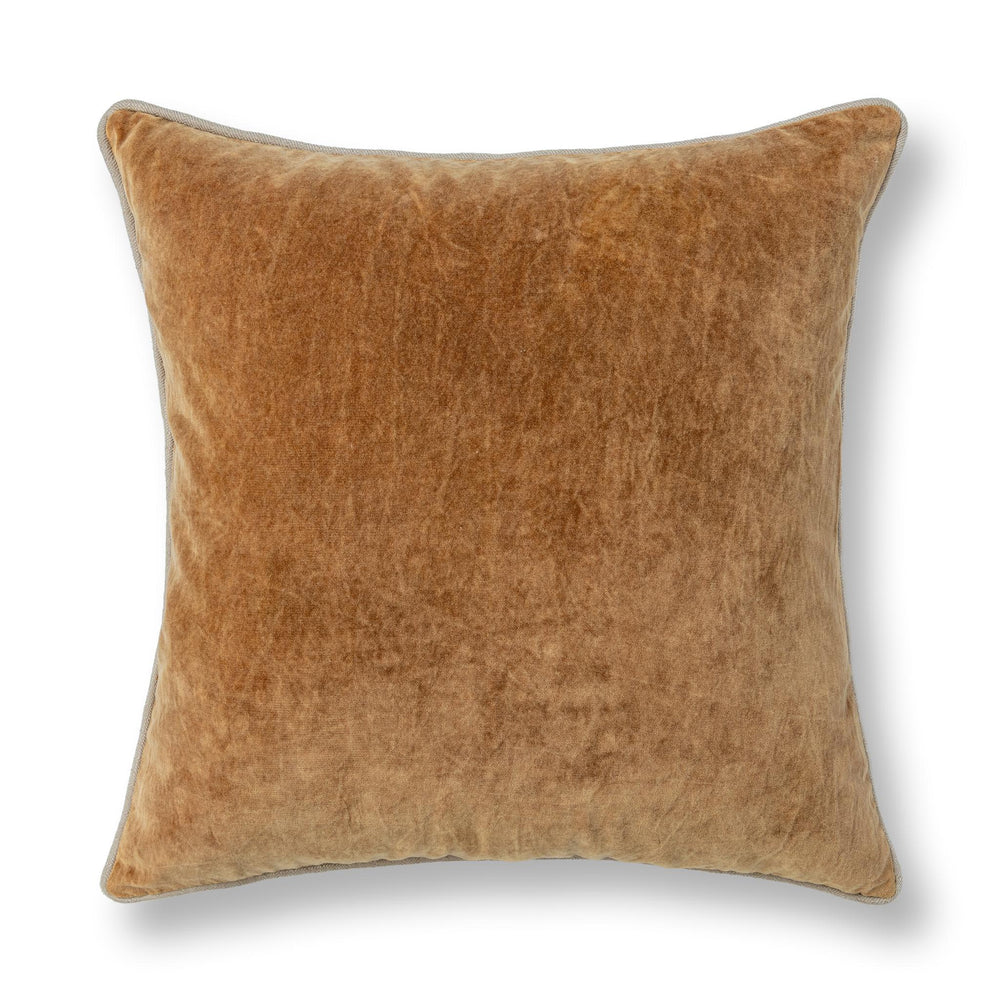 SLD Heirloom Velvet Pillow | Turmeric