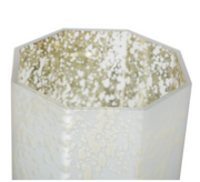 White Octagonal Candle Holder