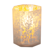 White Octagonal Candle Holder