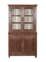 Wood & Glass 2PC Cabinet