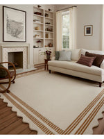 Scottie Wool Rug|Ivory/Rust 5' x 7'5"