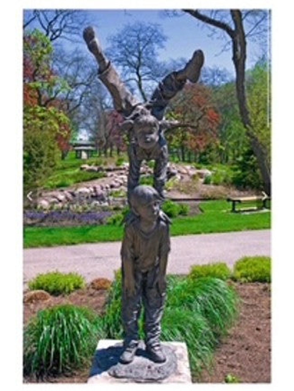 Acrobat Kids Bronze Park Sculpture