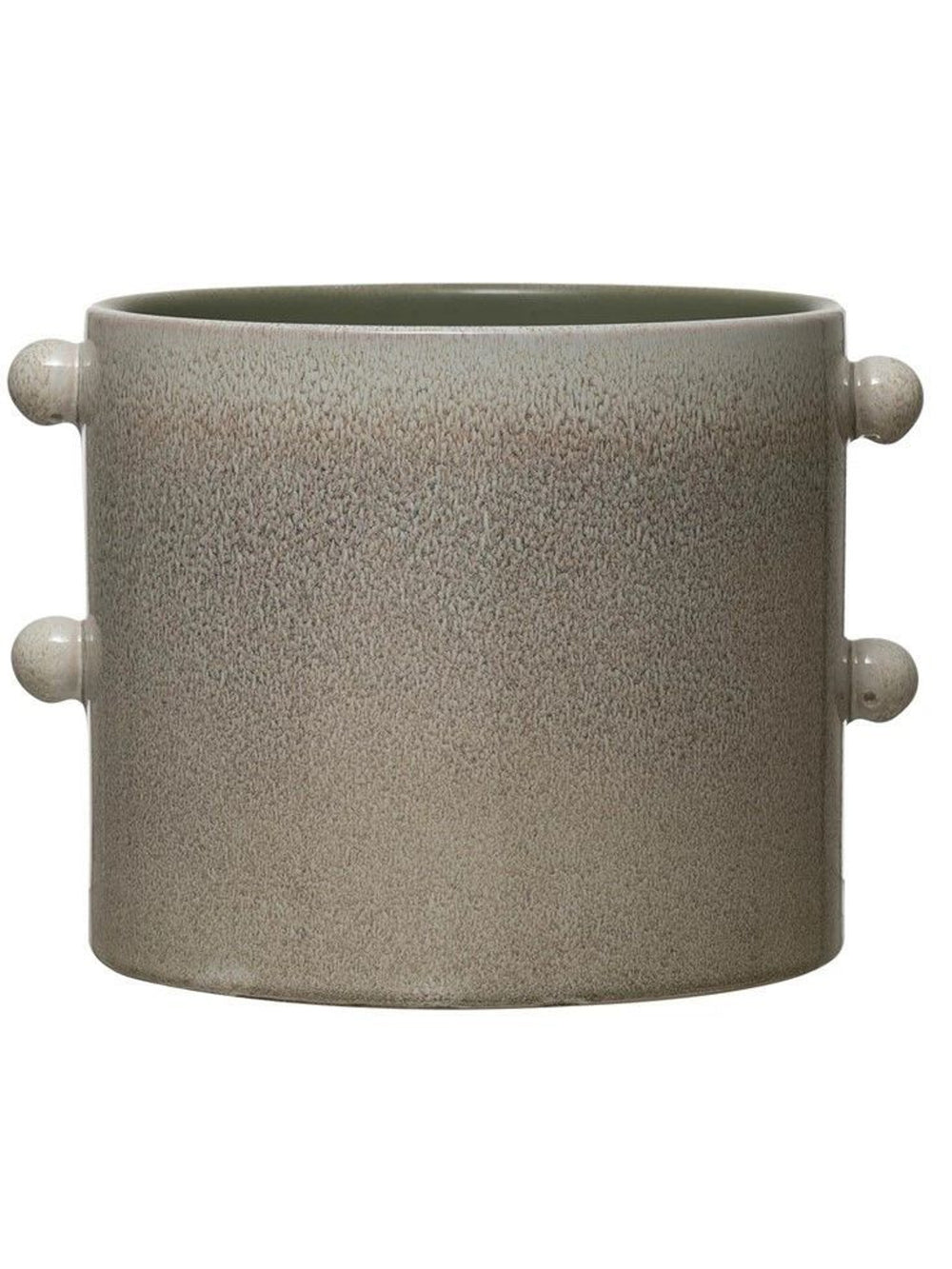 Stoneware Glaze Planter | Cream