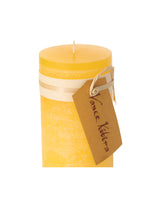 Pale Yellow 4" Timber Pillar Candle