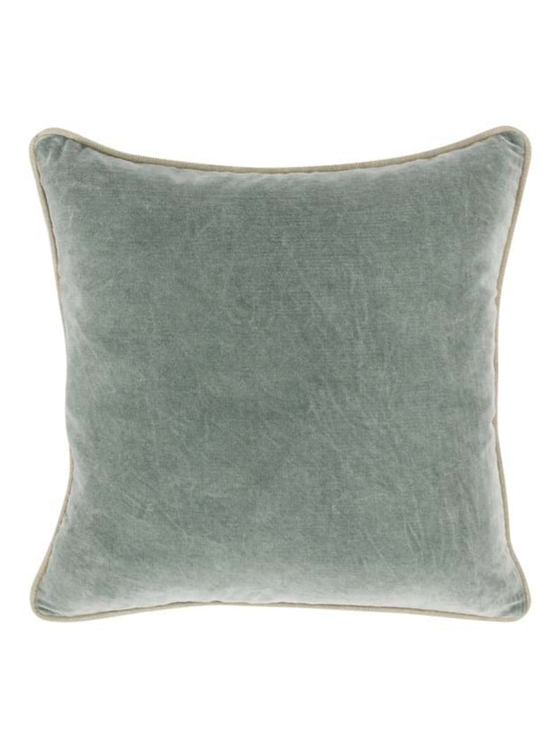 Heirloom Velvet Throw Pillow 22" | Bay Green
