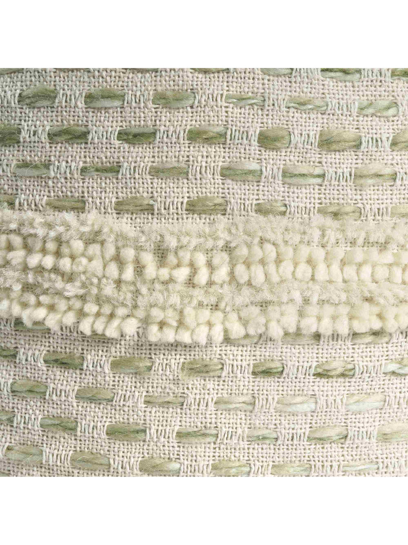 Sage/Ivory Pouf