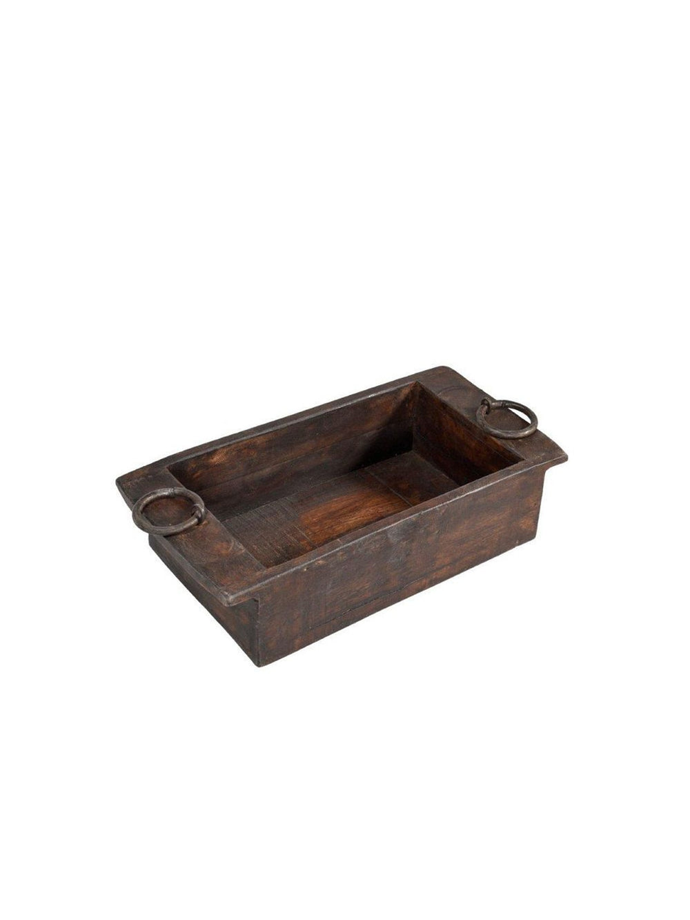 Dark Wood Tray W/Handles