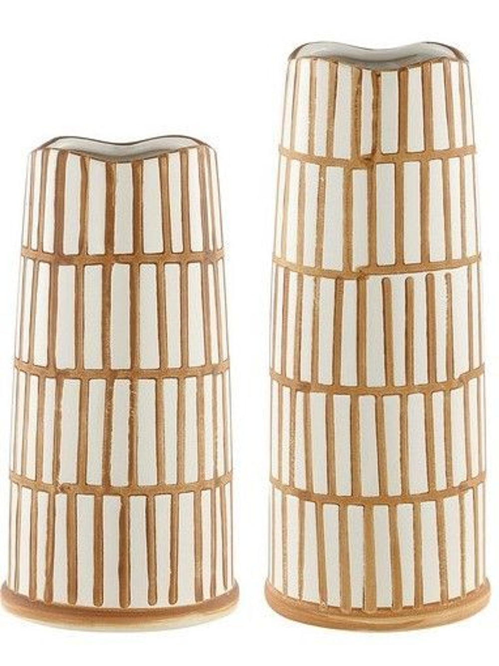 Kai Light Orange & Cream Vase