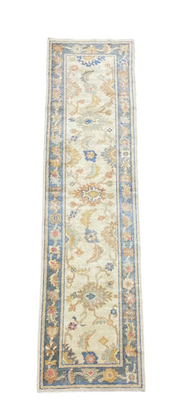 Turkish Oushak Rug 3 | 3' x 12'4