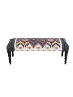 Black Multi Colored Bench