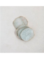 Quartz Coaster w/Gold Edge, Set of 4