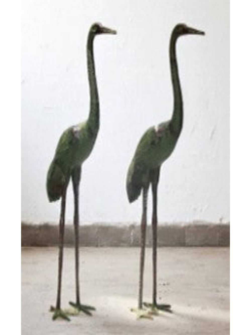 Brass Crane Statue