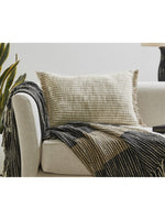 Lumbar Fringe Pillow, Ivory
