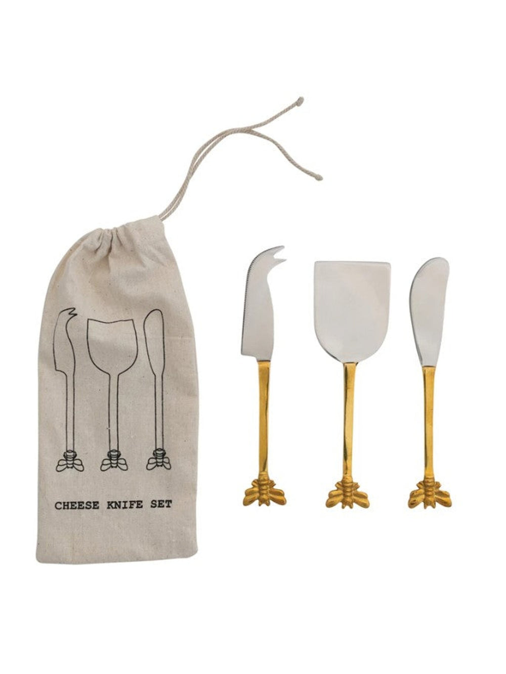 Bee Handle Cheese Knives