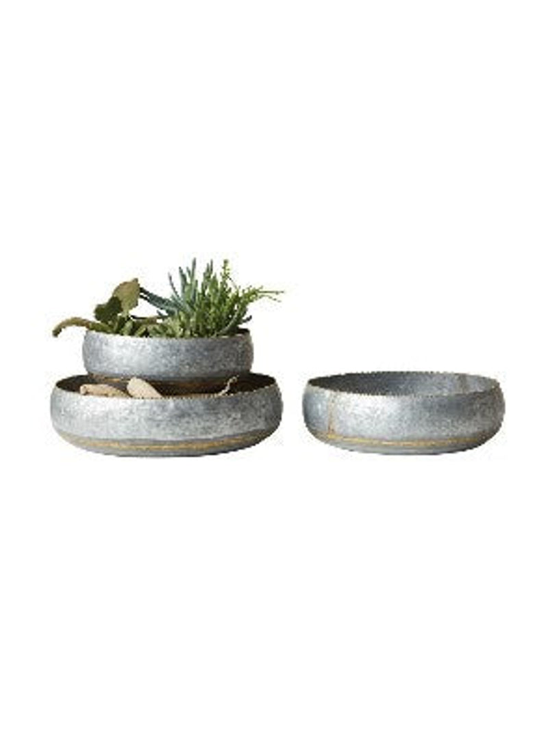 Galvanized Metal Bowl
