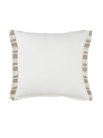 Gray Fringed 24" Pillow
