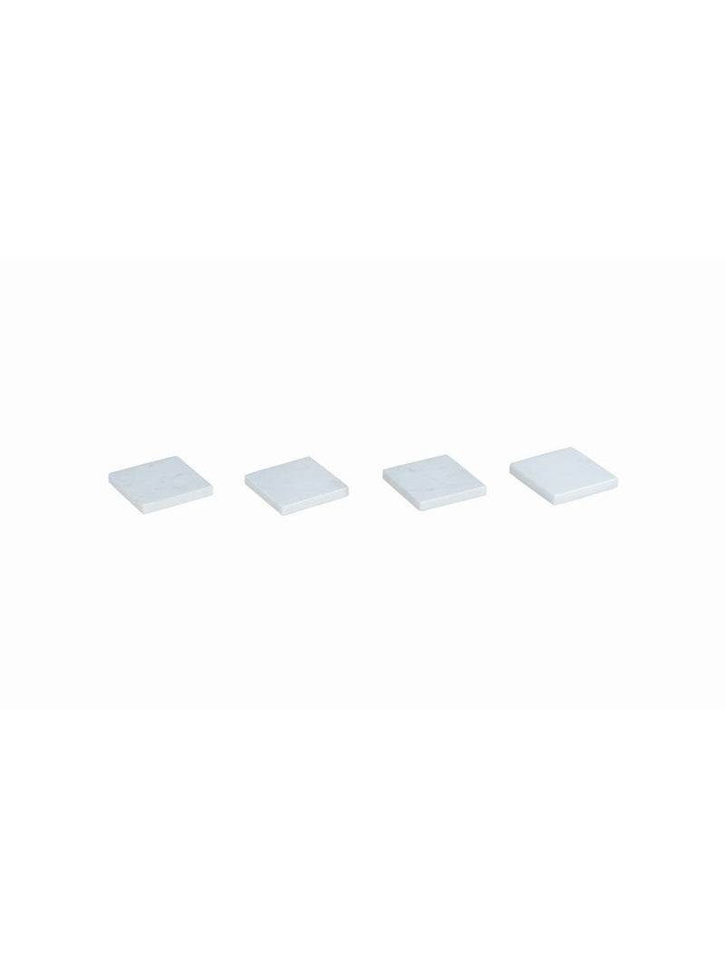 White Marble Coasters S\4